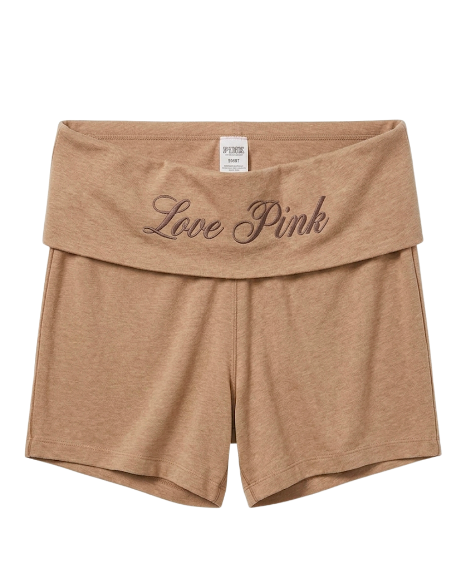 VS Love Pink Fold Over Shorts