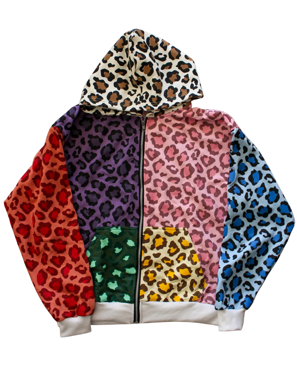 Multicolor Leopard Hoodie