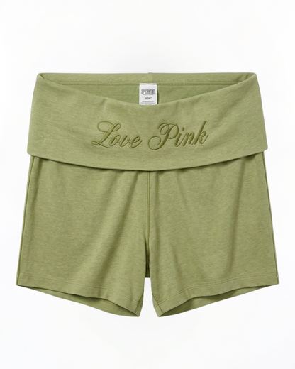 VS Love Pink Fold Over Shorts