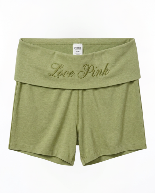 VS Love Pink Fold Over Shorts