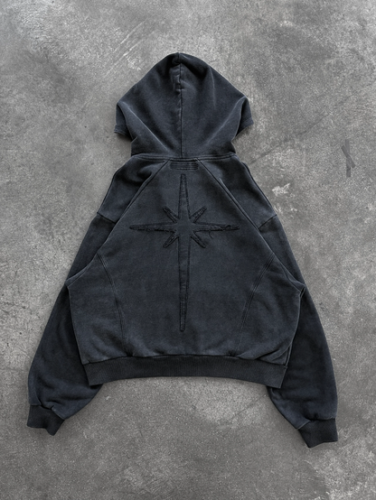 Star Zip Up Hoodie