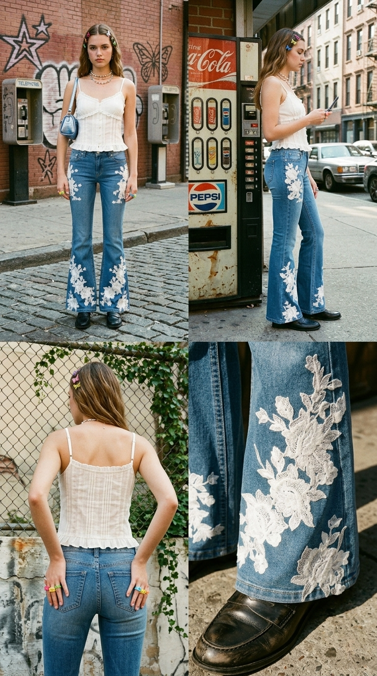 Floral Era Jeans