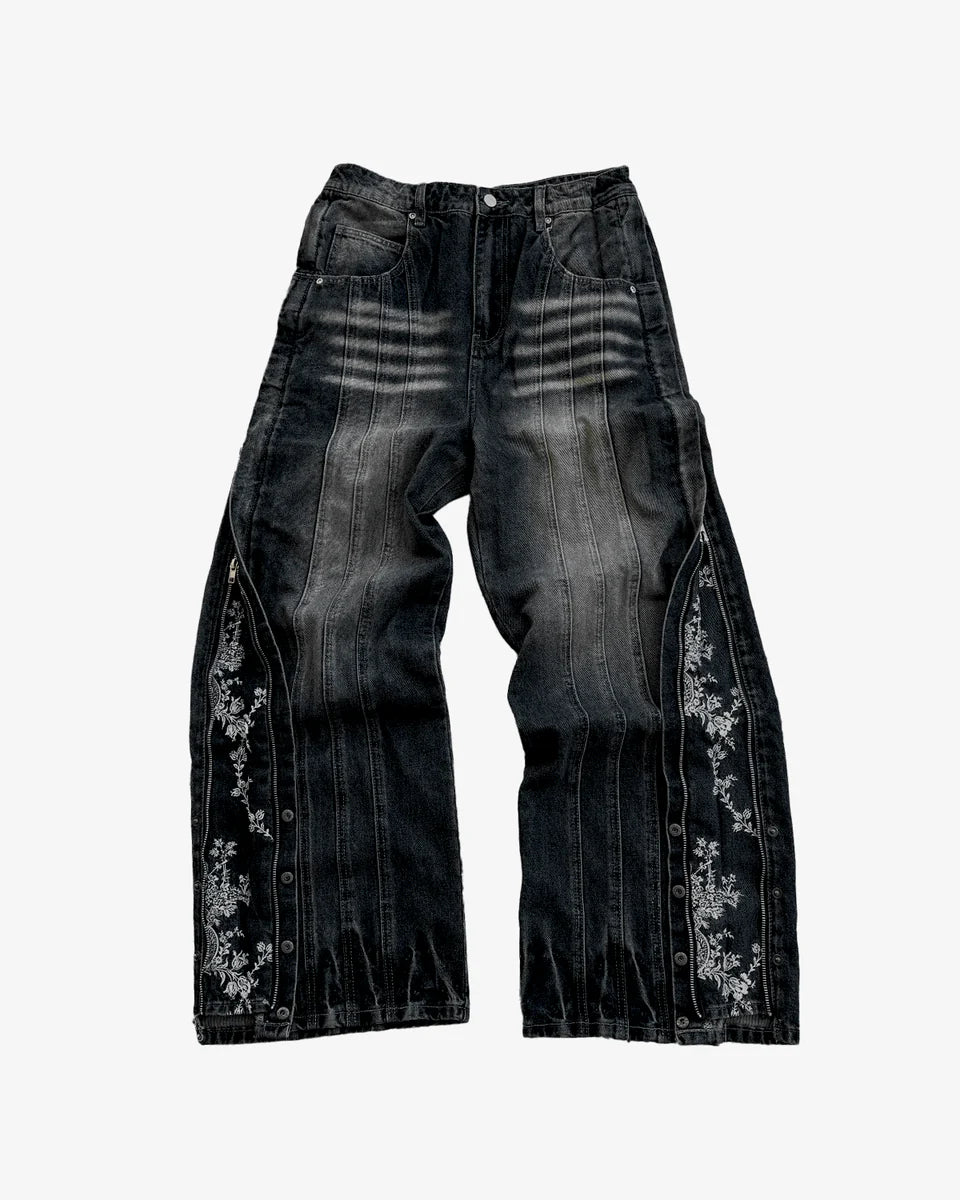 Botanical Zip Jeans