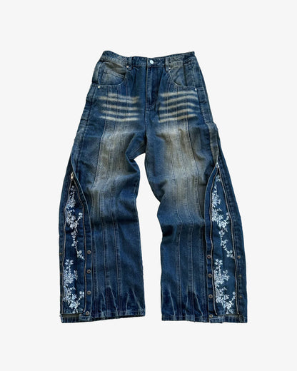 Botanical Zip Jeans