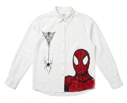 Spider Graphic Button Up