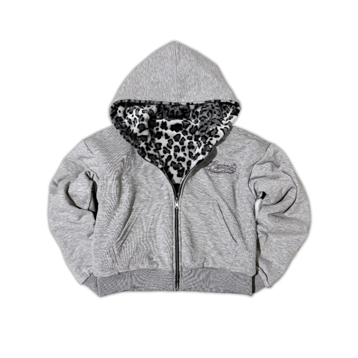 Snow Leopard Reversible Hoodie
