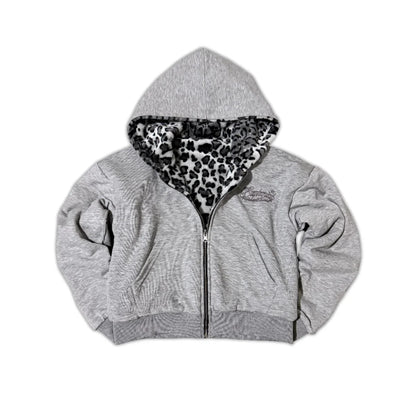 Snow Leopard Reversible Hoodie