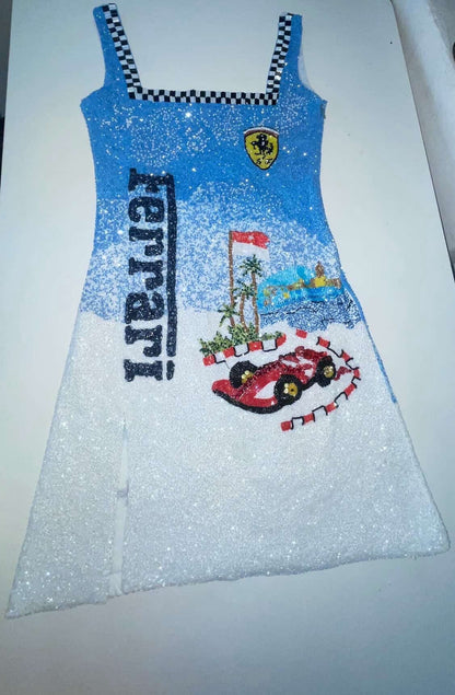 Miami F1 Sequin Dress