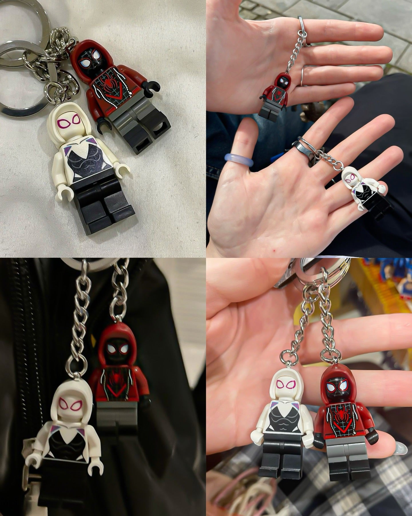 Spider Couple Keychain Set