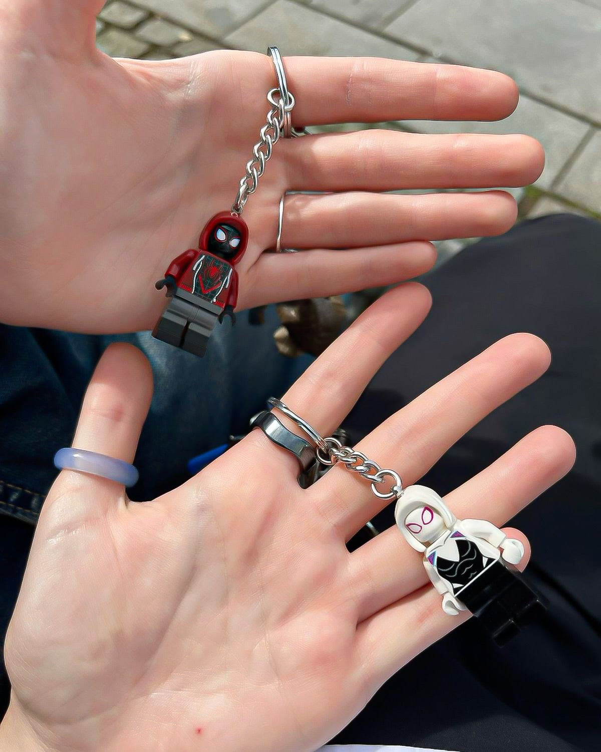 Spider Couple Keychain Set