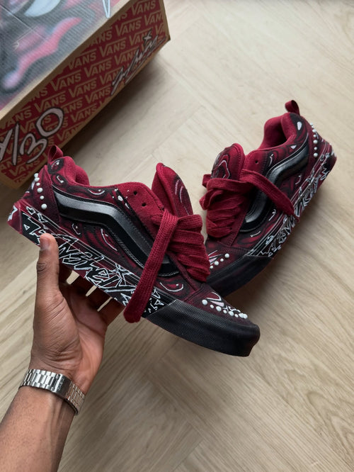 Airbrushed Graffiti Pearl Sneakers